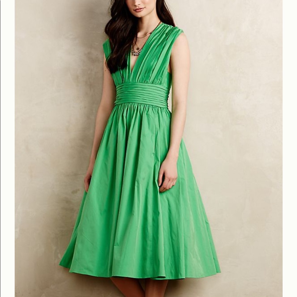 Green Party dress Tracy Reese from Anthropologie